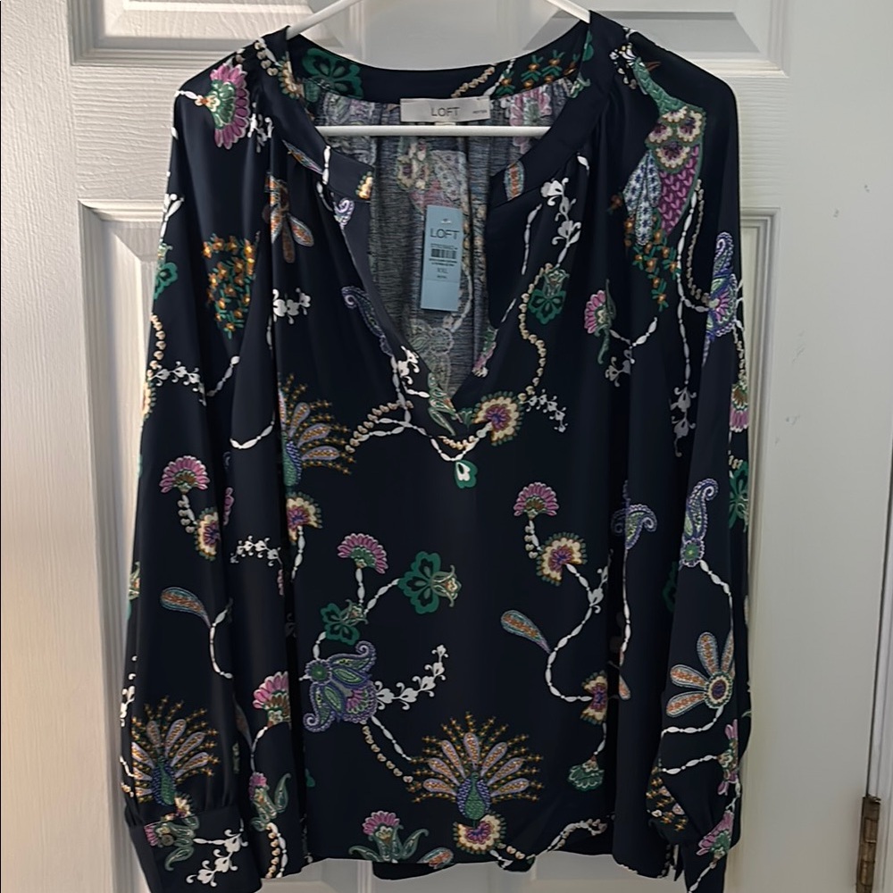 LOFT peacock feather XXL Petite